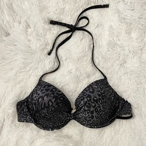 Black Leopard Push Up Bikini